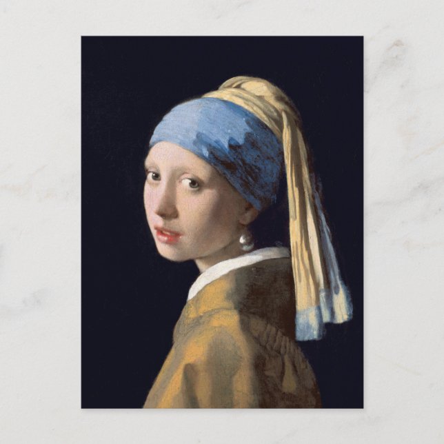 Girl With a Pearl Earring by Johannes Vermeer Post Postcard (Front)