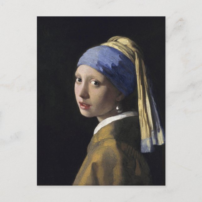 Girl with a Pearl Earring by Johannes Vermeer Postcard (Front)