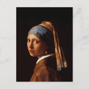 Girl with a Pearl Earring by Johannes Vermeer Postcard