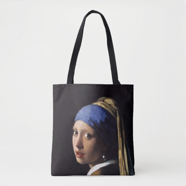 Girl With A Pearl Earring by Johannes Vermeer Tote Bag (Front)