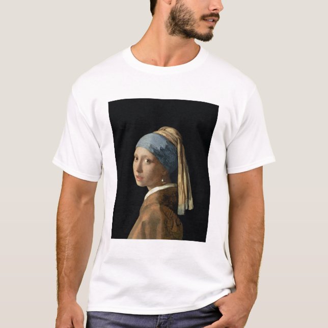 Girl with a Pearl Earring, c.1665-6 (oil on canvas T-Shirt (Front)