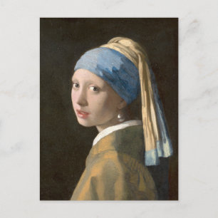 Girl with a Pearl Earring (ca. 1665) Postcard