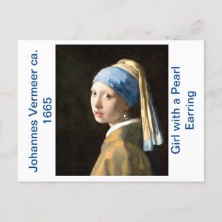 Girl with a Pearl Earring (ca. 1665) Postcard