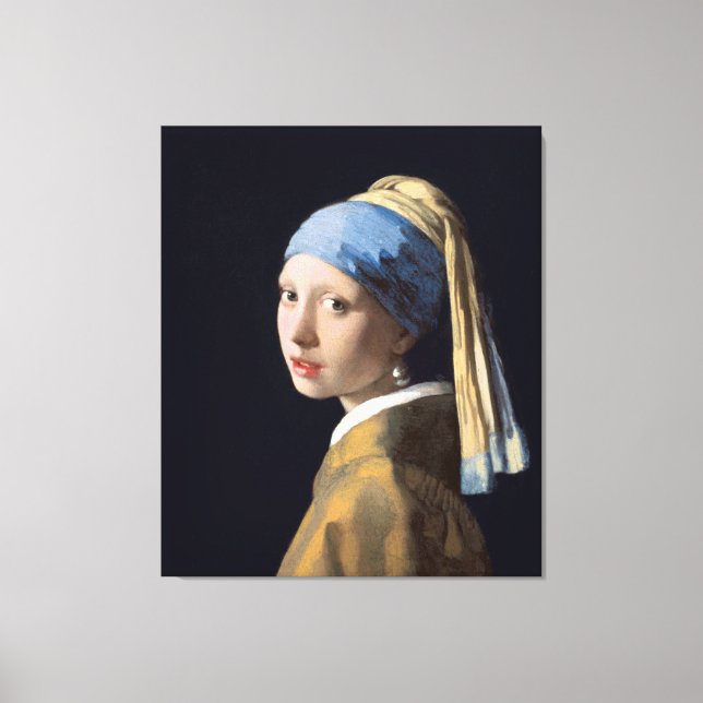 Girl With a Pearl Earring Canvas Print (Front)