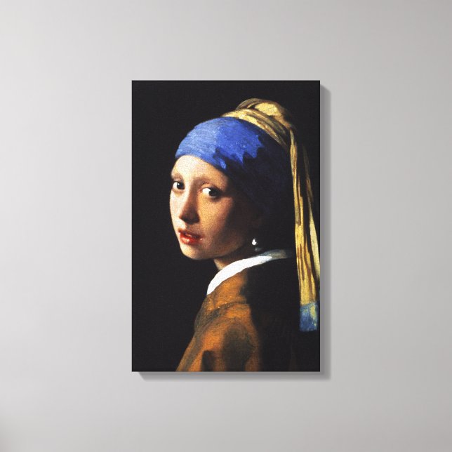 Girl with a Pearl Earring Canvas Wrap (Front)