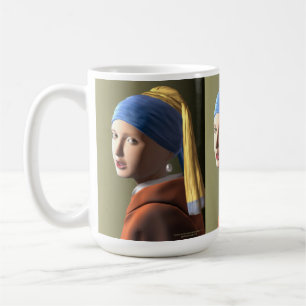 Girl with a pearl earring  coffee mug