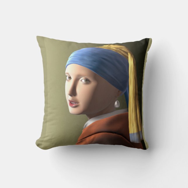 Girl with a pearl earring  cushion (Front)