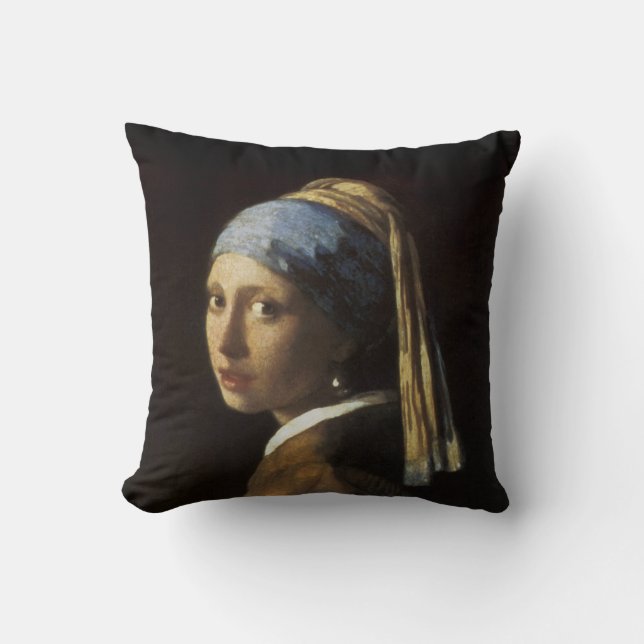 Girl with a Pearl Earring Cushion (Front)