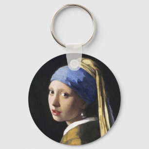 Girl with a Pearl Earring, Jan Vermeer Key Ring