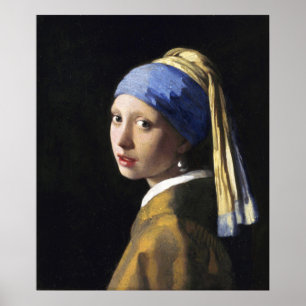 Girl with a Pearl Earring, Jan Vermeer Poster