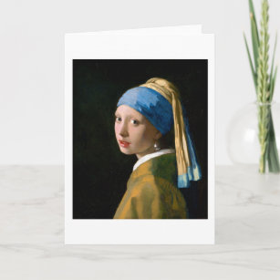 Girl with a Pearl Earring, Johannes Vermeer, 1665 Card