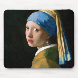 Girl with a Pearl Earring, Johannes Vermeer, 1665 Mouse Mat