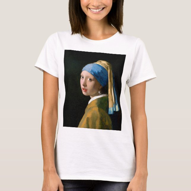 Girl with a Pearl Earring, Johannes Vermeer, 1665 T-Shirt (Front)
