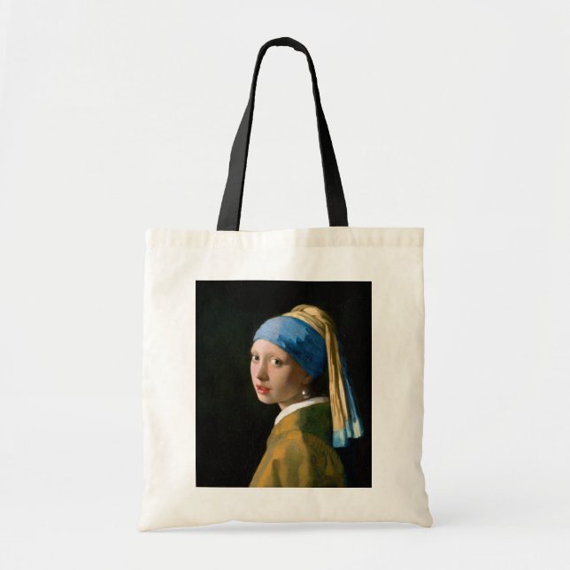 Girl with a Pearl Earring, Johannes Vermeer, 1665 Tote Bag (Front)