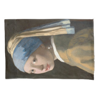 Girl with a Pearl Earring-Johannes Vermeer Art Pillowcase