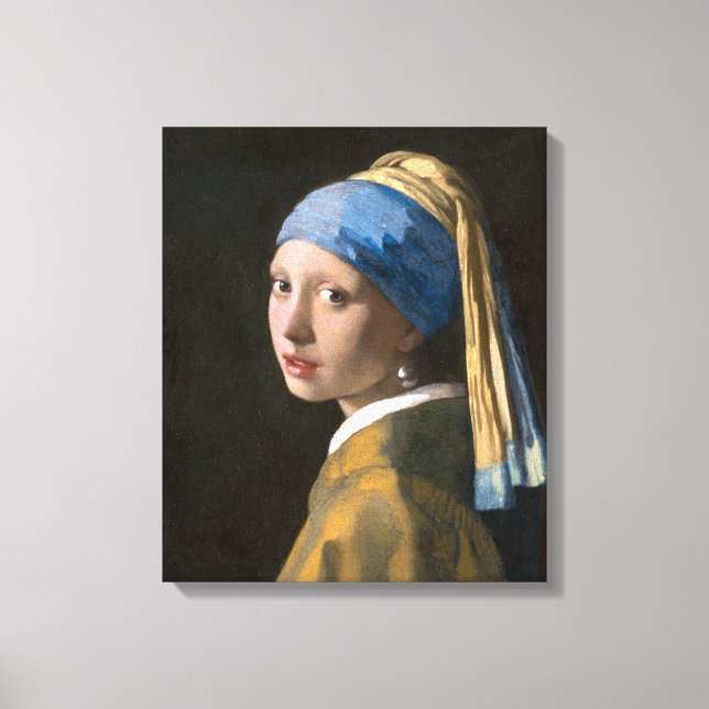 Girl with a Pearl Earring | Johannes Vermeer | Canvas Print (Front)