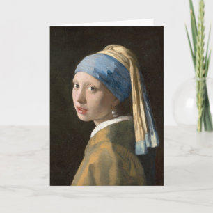 Girl with a Pearl Earring   Johannes Vermeer Card