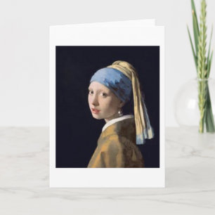 Girl with a pearl earring - Johannes Vermeer Card