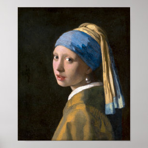Girl with a Pearl Earring   Johannes Vermeer   Poster