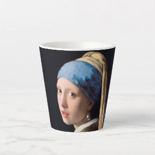 Girl with a Pearl Earring-Johannes Vermeer Small Latte Mug