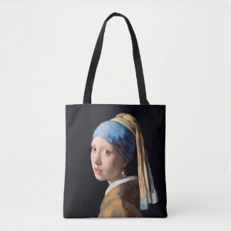 Girl with a Pearl Earring-Johannes Vermeer Tote Bag