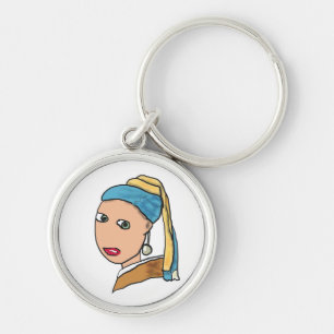 Girl With A Pearl Earring Key Ring