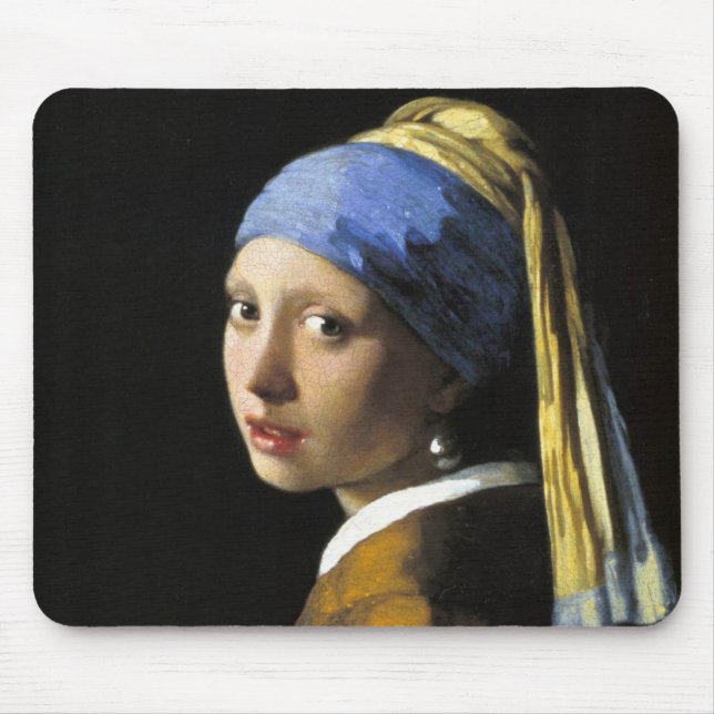 Girl With a Pearl Earring Mouse Mat (Front)