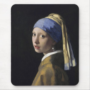 Girl with a Pearl Earring Mouse Mat