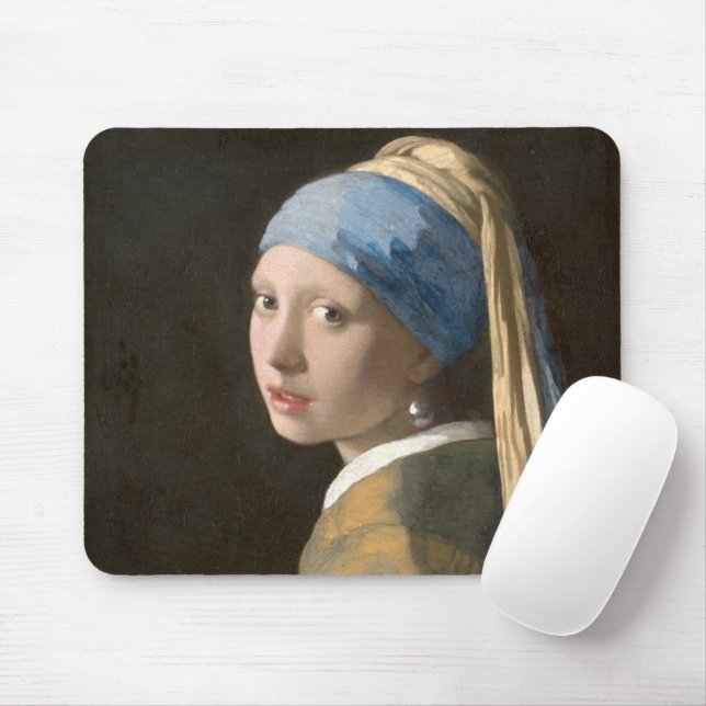 Girl with a pearl earring    mouse mat (With Mouse)