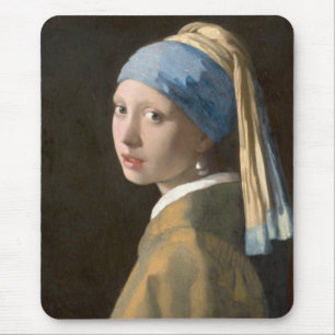 Girl with a Pearl Earring Mouse Mat