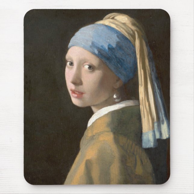 Girl with a Pearl Earring Mouse Mat (Front)