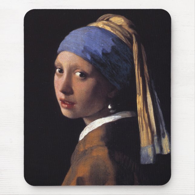Girl with a Pearl Earring Mouse Mat (Front)