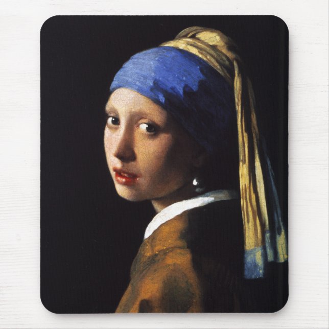 Girl with a Pearl Earring Mouse Pad (Front)
