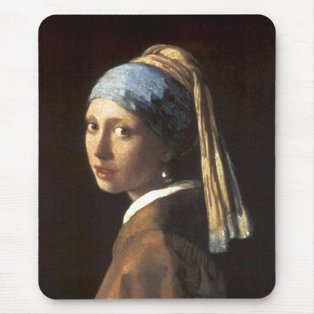 Girl with a Pearl Earring Mousepad (Front)
