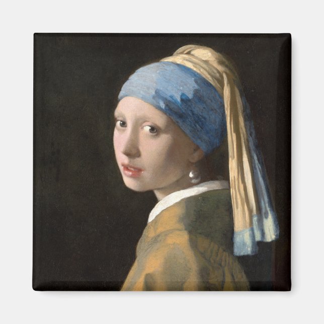 Girl with a Pearl Earring Party Decorations Magnet (Front)