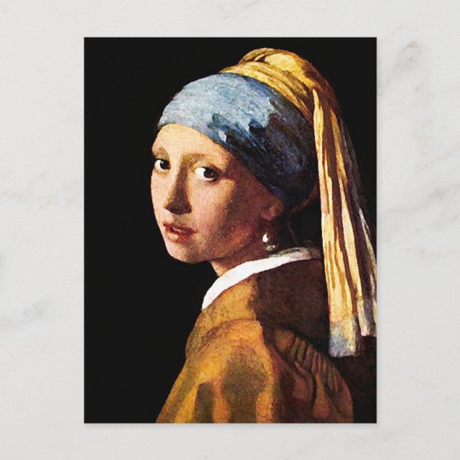 Girl with a Pearl Earring Postcard (Front)
