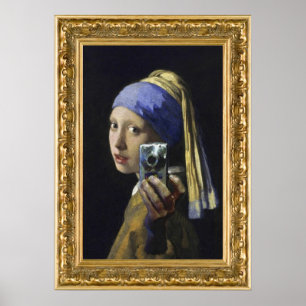 Girl with a Pearl Earring - self shot Poster