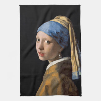 Girl with a Pearl Earring Tea Towel