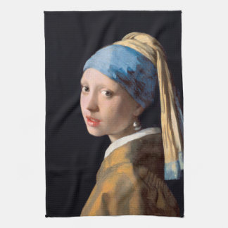 Girl With a Pearl Earring Tea Towel