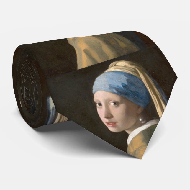 Girl with a Pearl Earring Tie (Rolled)