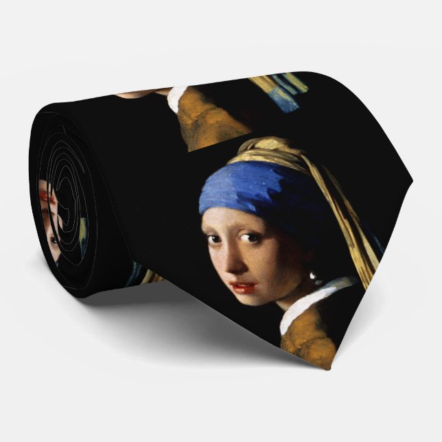 Girl with a Pearl Earring Tie (Rolled)