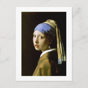 Girl with a Pearl Earring Vermeer Fine Art Postcard