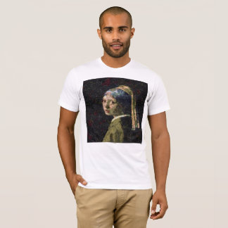 Girl With A Strawberry Earring Fine Art Spoof  T-Shirt