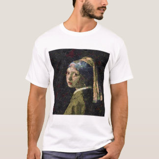 Girl With A Strawberry Earring Fine Art Spoof  T-Shirt