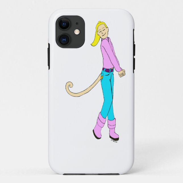 girl with a tail  Case-Mate iPhone case (Back)