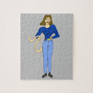 girl with a tail jigsaw puzzle