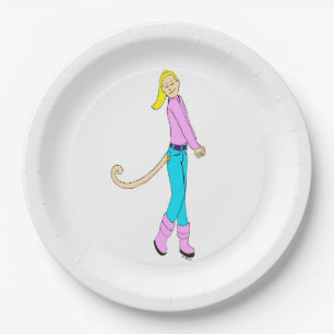 girl with a tail    paper plate