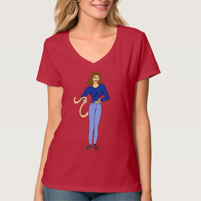girl with a tail   T-Shirt (Front)