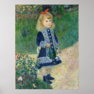 Girl with a Watering Can by Auguste Renoir Poster