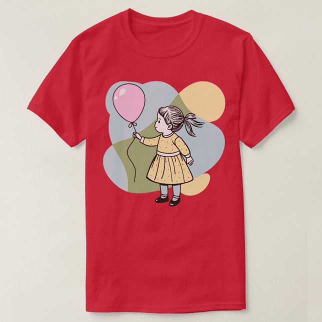 Girl With Balloon TShirt (Design Front)